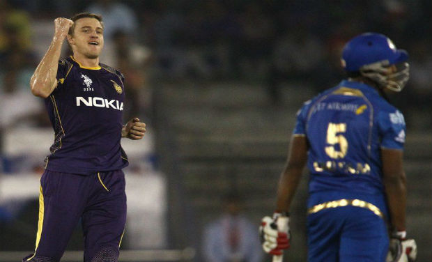 Morne Morkel took two wickets against Mumbai Indians to help Kolkata Knight Riders seal their third win in a row in IPL 7. Photo: BCCI Morne Morkel took two wickets against Mumbai Indians to help Kolkata Knight Riders seal their third win in a row in IPL 7. Photo: BCCI